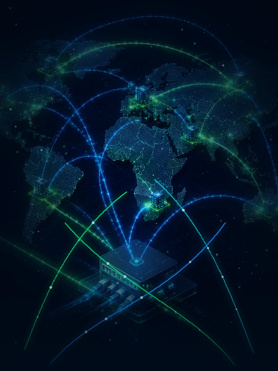 Regional and international network capacity